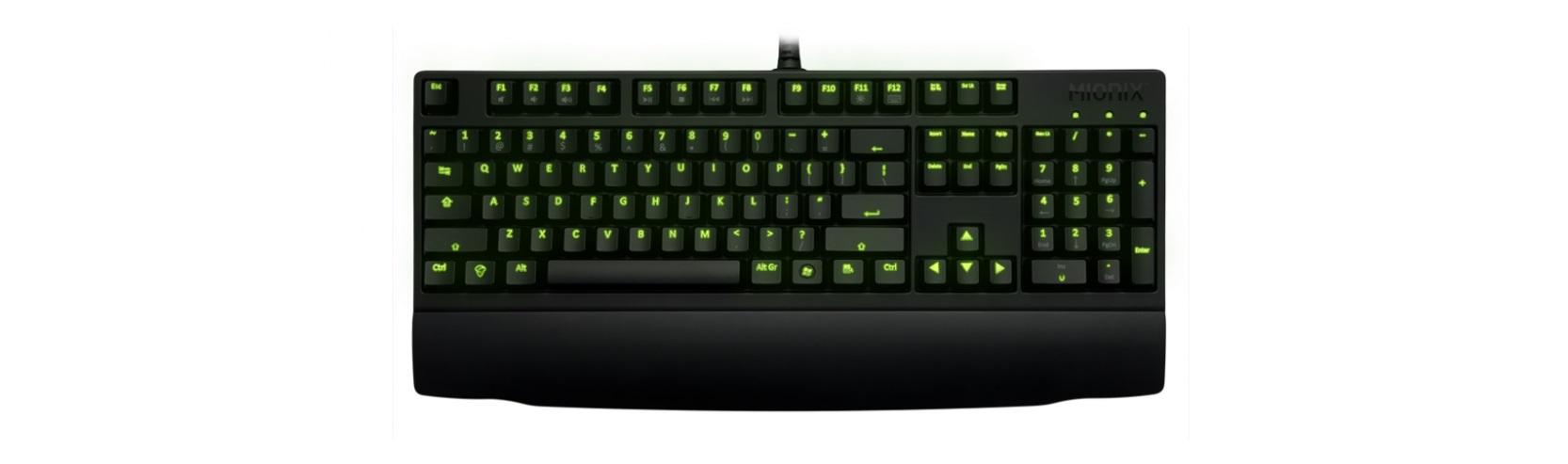 Keyboard Mionix Zibal Mechanical Cherry MX Black trang bị đèn led bắt mắt